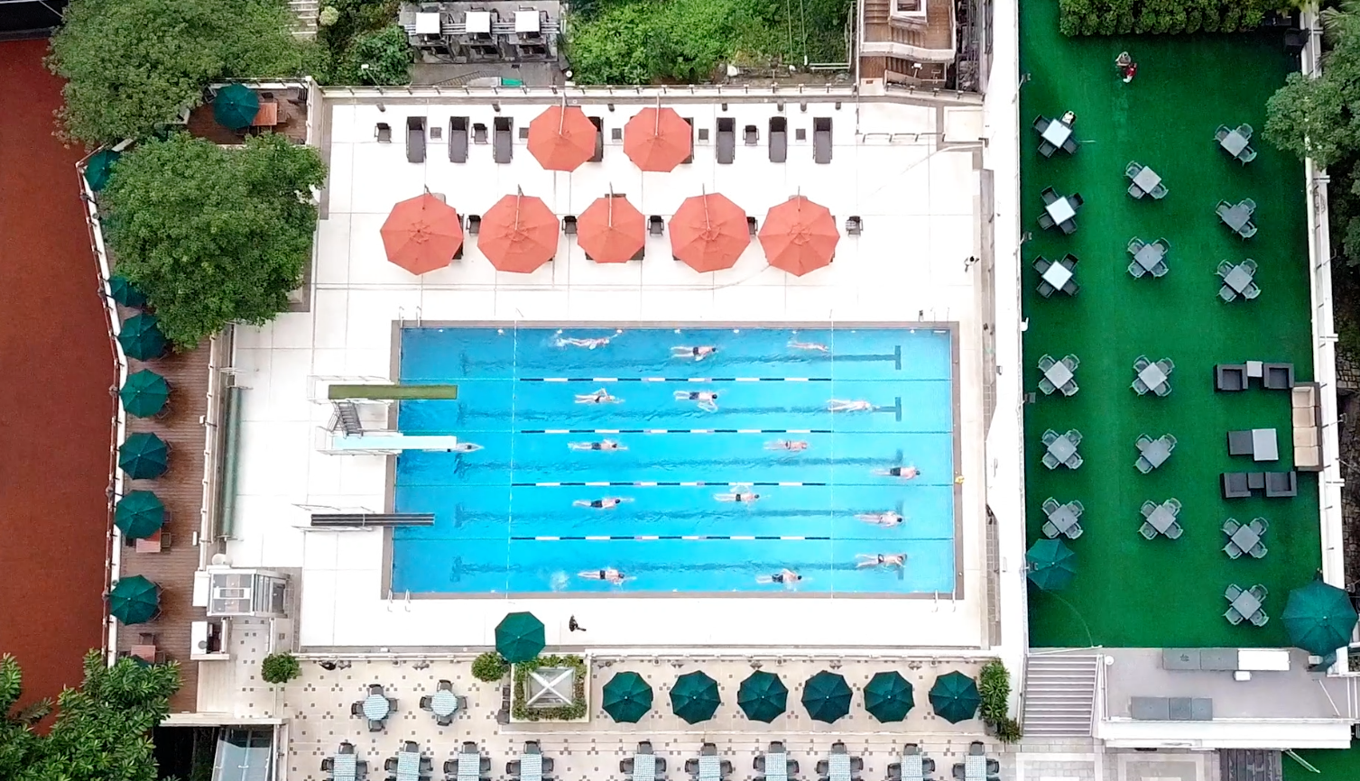 Sundeck overlooking the centre courts is completed.  